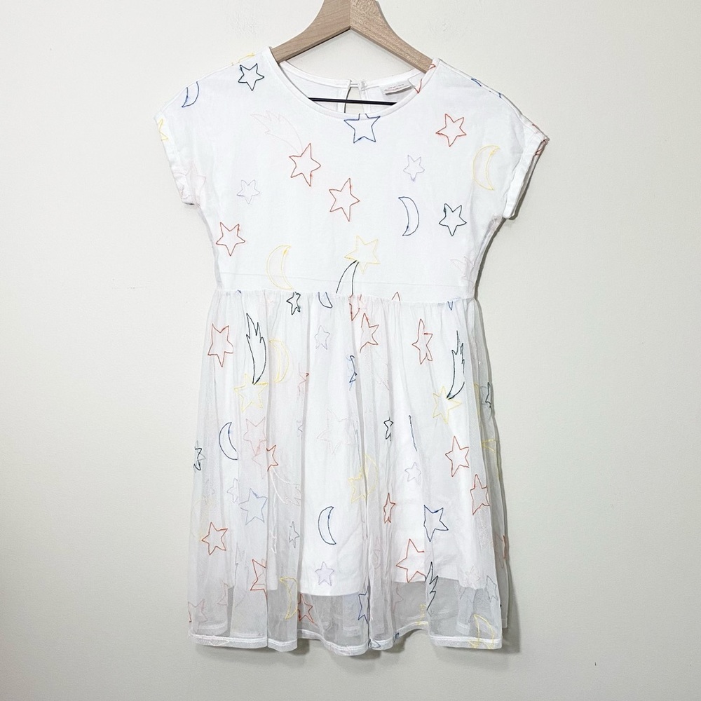Hanna Andersson girls white space theme dress